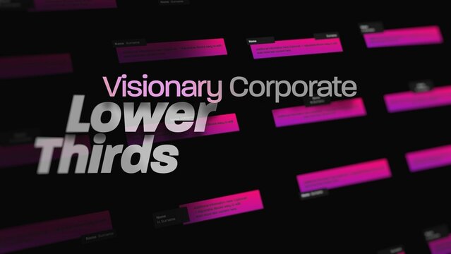 Visionary Corporate Lower Thirds 