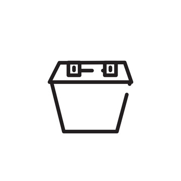recommend clip art: box fish container line icon