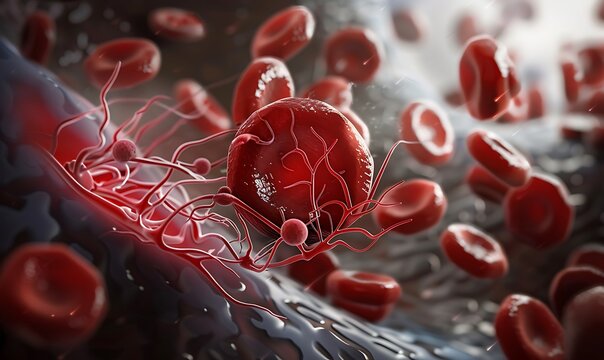 Visualizing Blood Clot Formation in Veins. Platelets, Fibrin, and Red Blood Cells