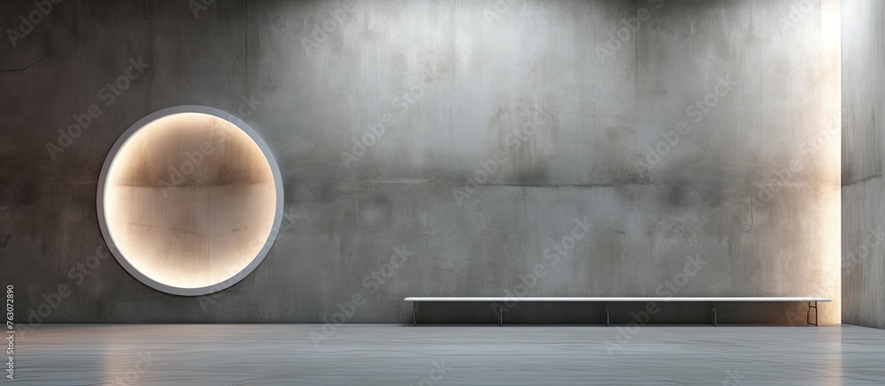 Poster an astronomical event is depicted on the wall with a glowing circle representing a gas giant in the 