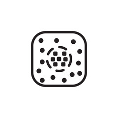 chinese fish sushi line icon