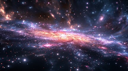 Obraz premium Craft a visually captivating scene of a futuristic starscape