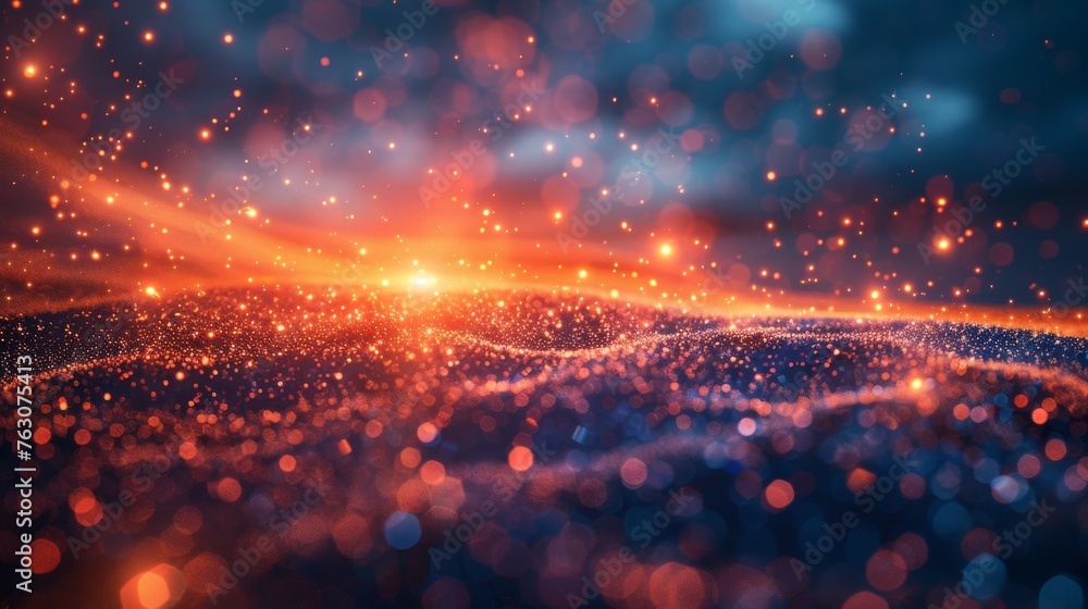 Poster glowy modern light effect on an isolated background