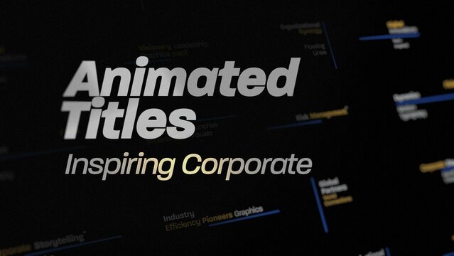 Inspiring  Corporate Typography Titles 