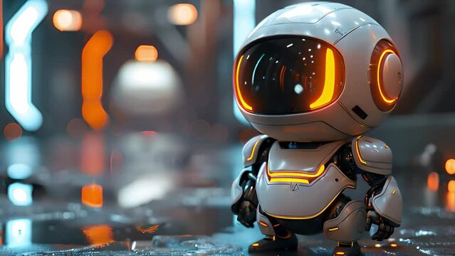 Tiny tech wonder: Compact robotic baby model.