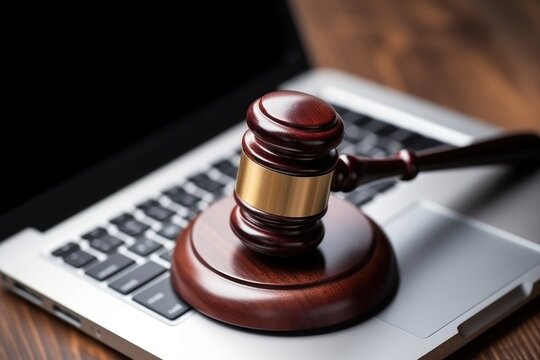 Online Law and Justice Concept