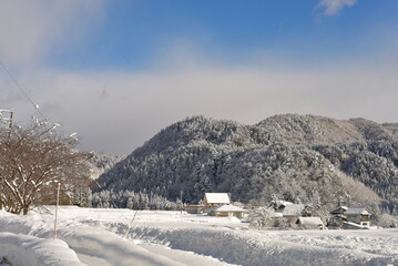 岐阜県の雪景