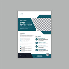 Corporate business flyer template design