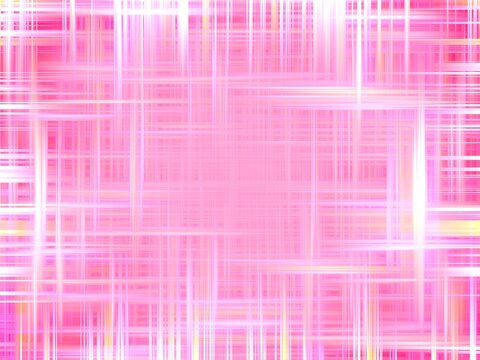 Pink, white and yellow background with effect of rays, straight lines, lights and depth - abstract graphic. Topics: wallpaper, card, abstraction, pattern, texture, image, art computer