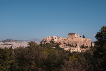 Fototapeta na wymiar A view of the Acropolis. 