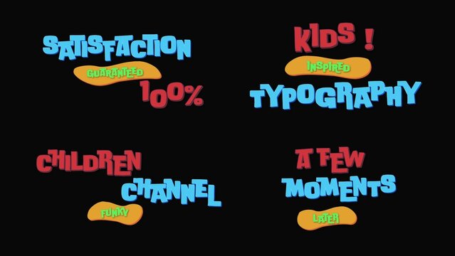 Child Stop Motion Titles Overlays