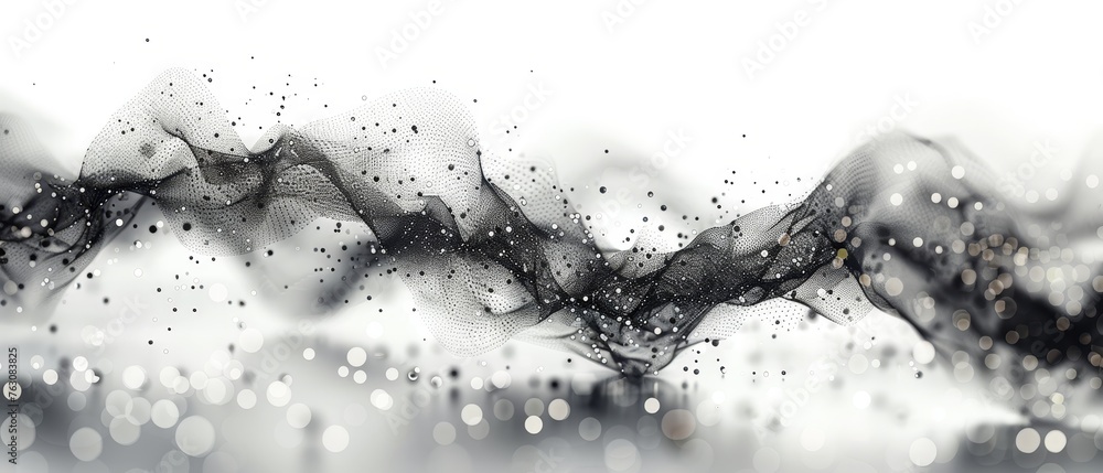 Aufkleber An abstract background illustration of a network of technologies