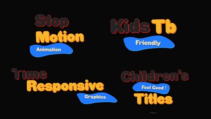 Kids Stop Motion Titles Overlays