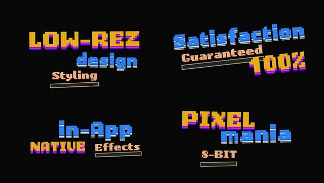 PixelMania Stop Motion Titles Overlays