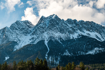 landscape in the mountainous region in Austria