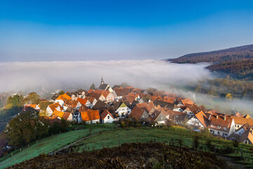  Beautiful view near town of Schieder-Schwalenberg in the state of North Rhine-Westphalia in Germany