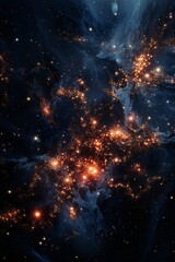 A galactic supercluster named VetalVit containing thousands of stars shining brightly in the night sky