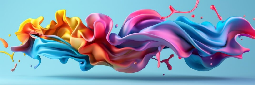 Vibrant 3D Abstract Background wallpapers