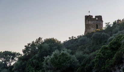 Tour génoise de Sagone à Vico, Corse, France
