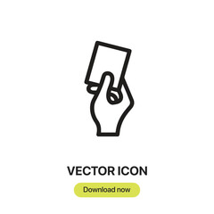 Amonestation icon vector. Linear-style sign for mobile concept and web design. Amonestation symbol illustration. Pixel vector graphics - Vector.	
