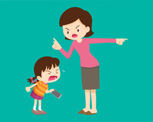 parent angry to kid addicted phone