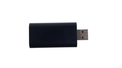 USB flash memory isolated on a white background. Clipping path included.