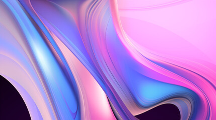 Abstract Swirling Gradient Design With Vivid Pink and Blue Hues