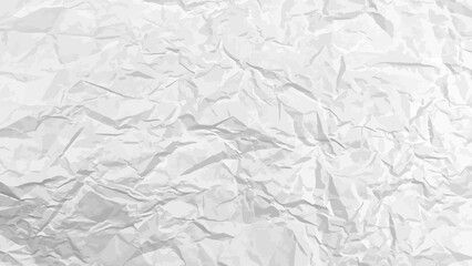 White clean crumpled paper - obrazy, fototapety, plakaty
