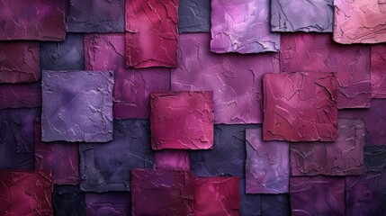 Abstract purple and magenta textured wall