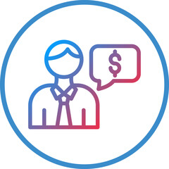 Financial Advisor Icon Style