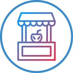 Drinks Stall Icon Style