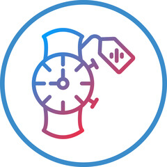 Wristwatch Sale Icon Style