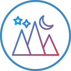 Mountains Icon Style