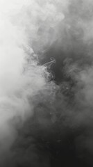 Abstract smoke patterns on a black background