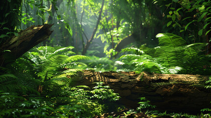 Fototapeta premium Wood greenery