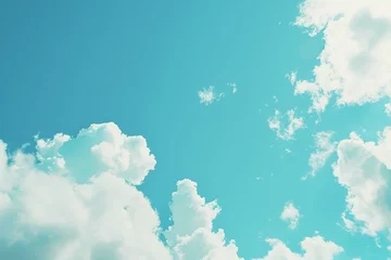Photo sur Plexiglas Turquoise clear blue sky background