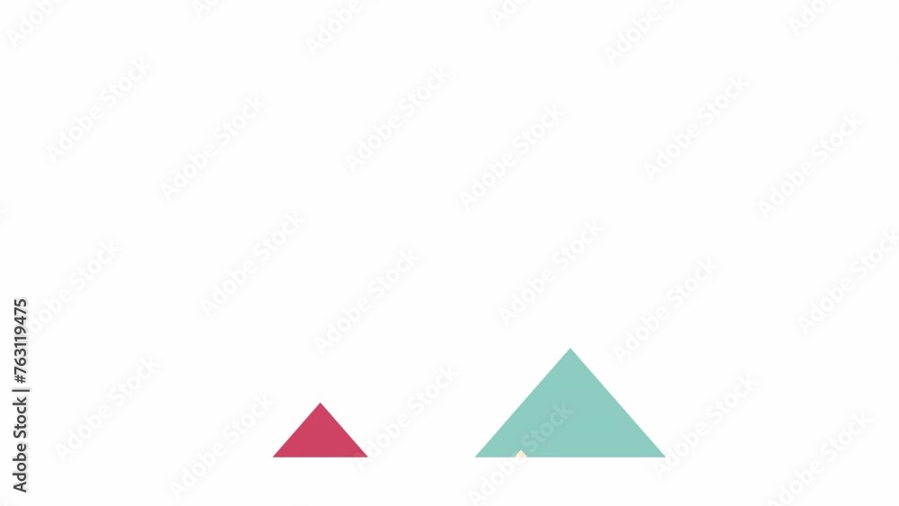 Poster rising up arrows 2d object animation. development and progress performance flat cartoon 4k video, tr