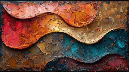 Abstract metallic paintings background