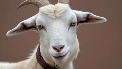 A Goat With A Tuft Of Fur On Its Chin Known As A Upscaled 3 - obrazy, fototapety, plakaty