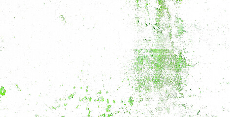 green paint splashes isolated on white background