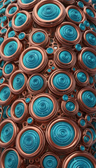 Fototapeta premium nanobot swarm microscopic machines 3d rendered abstract futuristic texture, isolated on a transparent background