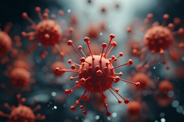Detailed 3d rendering of pertussis molecule reflecting current epidemic in czechia - obrazy, fototapety, plakaty