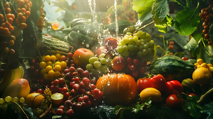 Freshness of nature bounty healthy eating organic food abundance