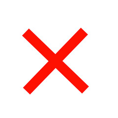 red cross mark, close button  - obrazy, fototapety, plakaty
