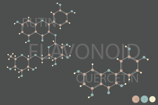 flavonoid molecular skeletal chemical formula