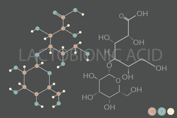 lactobionic acid molecular skeletal chemical formula