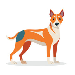 Dog Animal isolated flat vector illustration