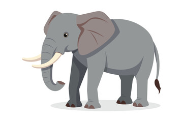 Elephant Animal isolated flat vector illustration