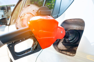 Refuel the car at the refueling point. Energy Concepts Gasoline Gasohol Alternative Energy