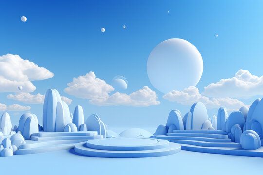 3D, c4d sky blank scene